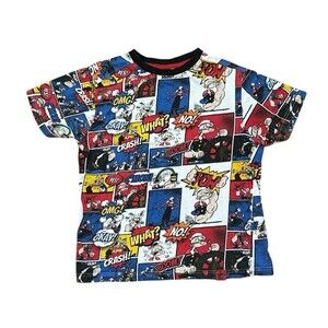 Popeye Trouble Maker Boys Comic Cartoon T Shirt Size Medium 10/12